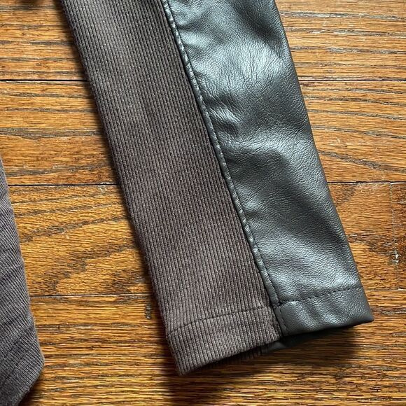 Blank NYC Mixed Media Drape Front Moto Jacket - Picture 5 of 8